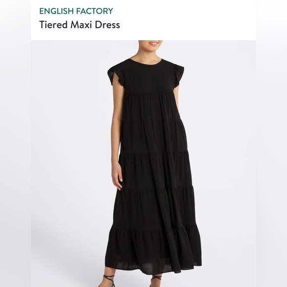 NWT - English Factory flutter sleeve maxi dress - Picture 1 of 11